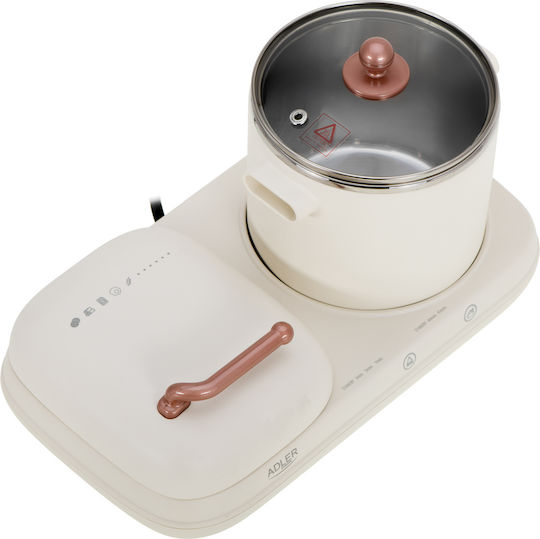 Adler Ad6421 Breakfast Station 2 In 1 Pot Grill 1100w