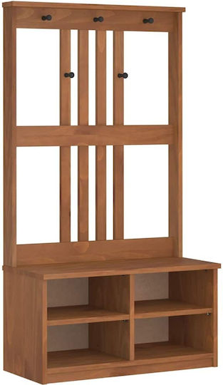 Sandens Έπιπλο Εισόδου με Παπουτσοθήκη Καφέ 87x40x159.5εκ. Sandens Έπιπλο Εισόδου με Παπουτσοθήκη Καφέ 87x40x159.5εκ.