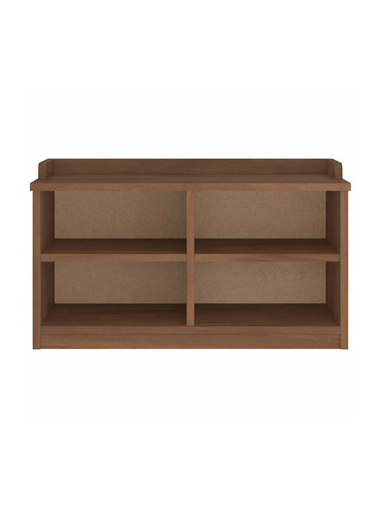 Sandens Entry Furniture with Shoe Rack & Bench Coffee 87x40x50cm