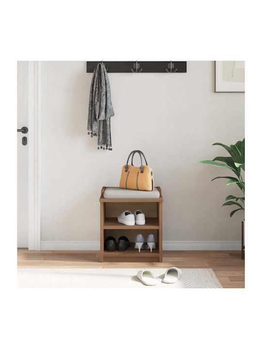 Entry Furniture with Shoe Rack & Bench Coffee 45x40x50cm
