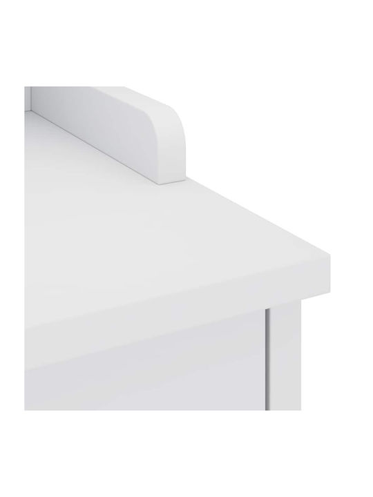 Mobilier de Intrare cu Dulap pentru Pantofi & Bancă Alb 45x40x50cm