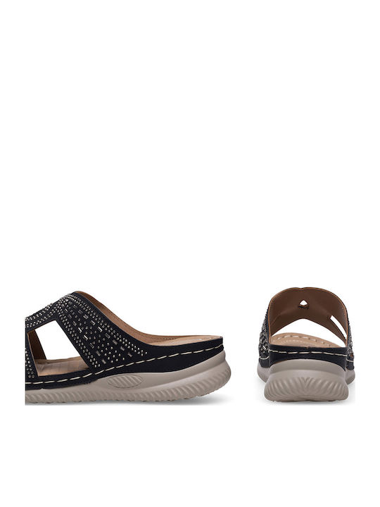 Platforme dama în Tip Pantofi Slip-On Culoare Negru