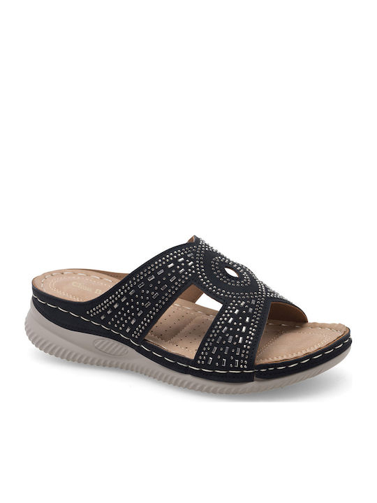 Platforme dama în Tip Pantofi Slip-On Culoare Negru
