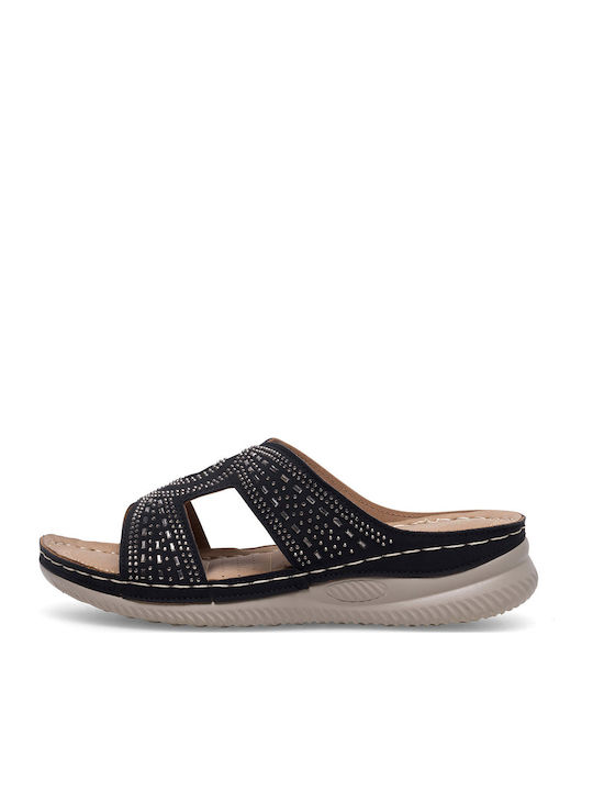 Platforme dama în Tip Pantofi Slip-On Culoare Negru