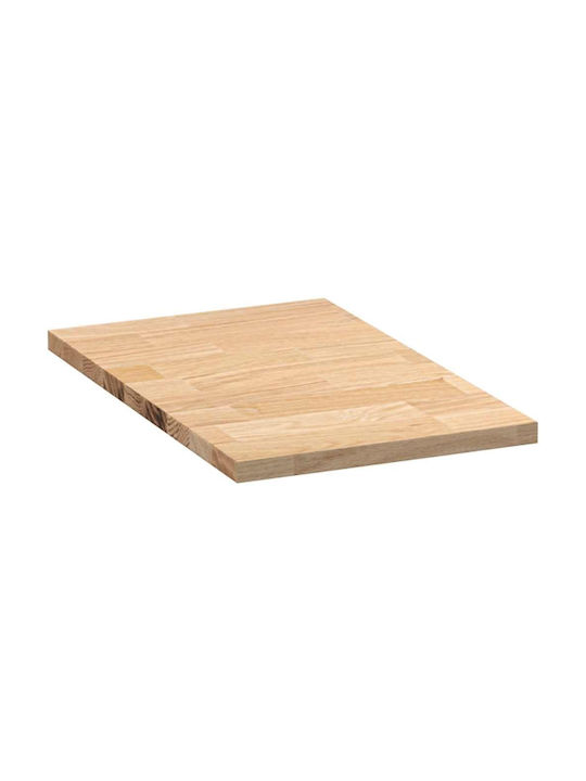 vidaXL Rechteckige Theke aus Massivholz in Brauner Holzschatten Farbe 40x63,5x2,7cm 4008995