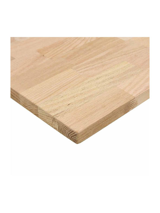 vidaXL Rechteckige Theke aus Massivholz in Brauner Holzschatten Farbe 40x63,5x2,7cm 4008995