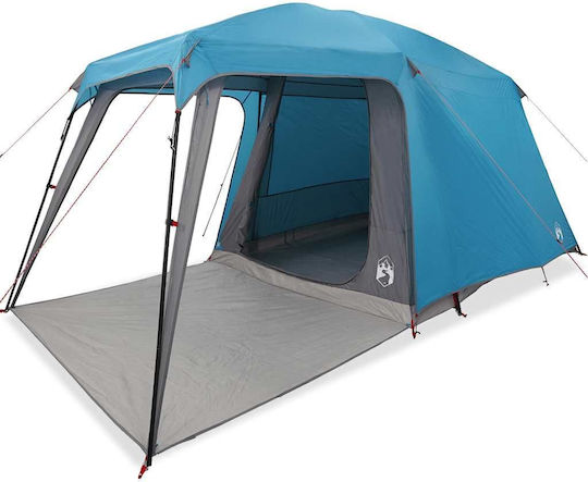 vidaXL Camping Tent Blue for 5 People