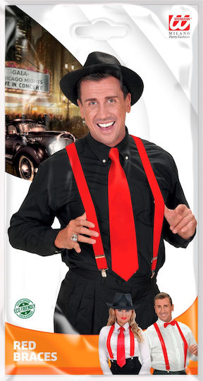 Carnival Suspenders Red 1pcs
