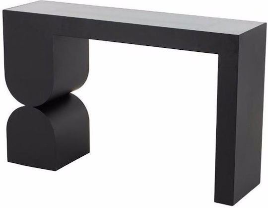 Arches Konsole Black Velvet-Black Metal L120xB32xH75cm