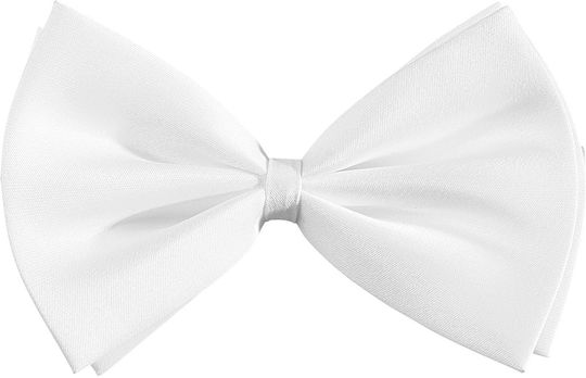 Carnival Bow Tie White for Halloween