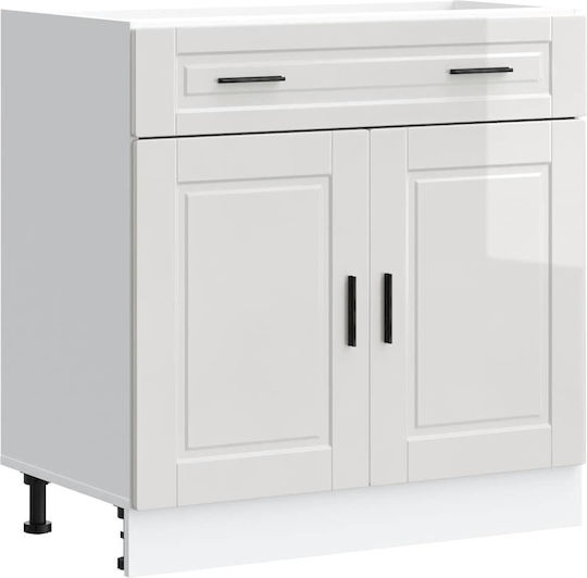 Floor Cabinet White 80x46x81.5cm