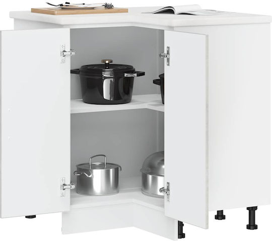 Eckschrank Boden Grey Concrete 75.5x75.5x81.5cm