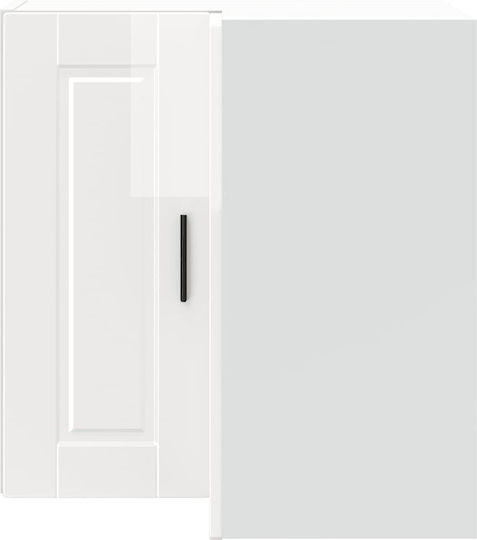 Dulap de Colț Suspendata Gloss White 57x57x60buc