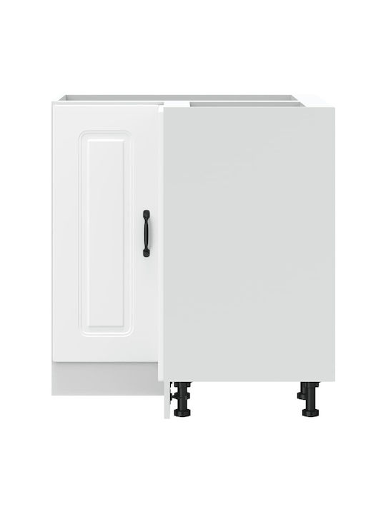 Γωνιακό Ντουλάπι Δαπέδου Λευκό 75.5x75.5x81.5εκ.