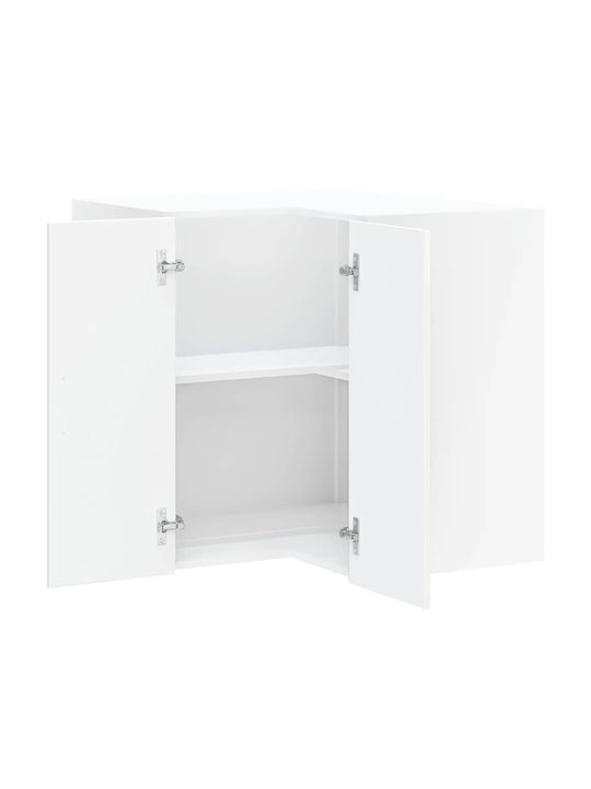 Ъглов Шкаф Окачен Gloss White 57x57x60бр