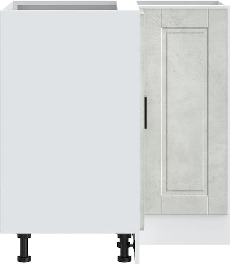 Eckschrank Boden Grey Concrete 75.5x75.5x81.5cm