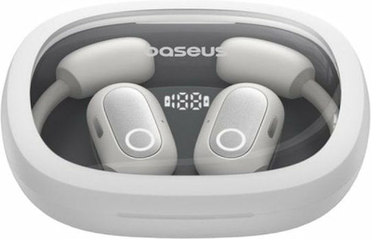 Baseus Eli Sport 1 PM20A Offenes Ohr Bluetooth-Freisprecheinrichtung Kopfhörer mit Schweißresistenz und Ladeetui Moon White