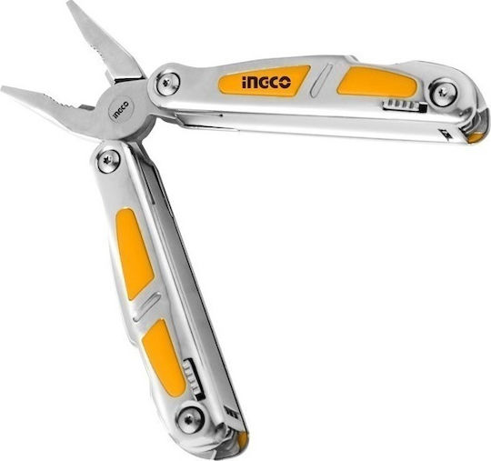 Ingco Industrial Multi-tool Orange with Blade made of Stainless Steel in Sheath