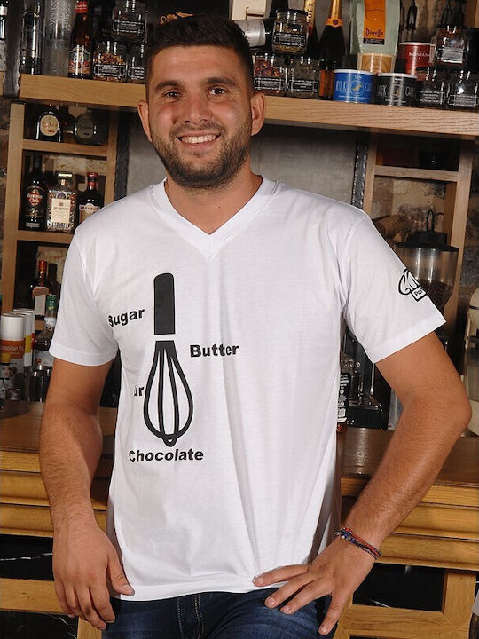 Tips Γυναικείο Διαφημιστικό T-shirt Κοντομάνικο Λευκό