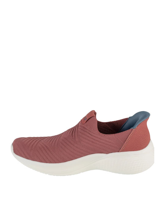 Bobs Sport Infinity Daily Γυναικεία Slip-On Κόκκινα