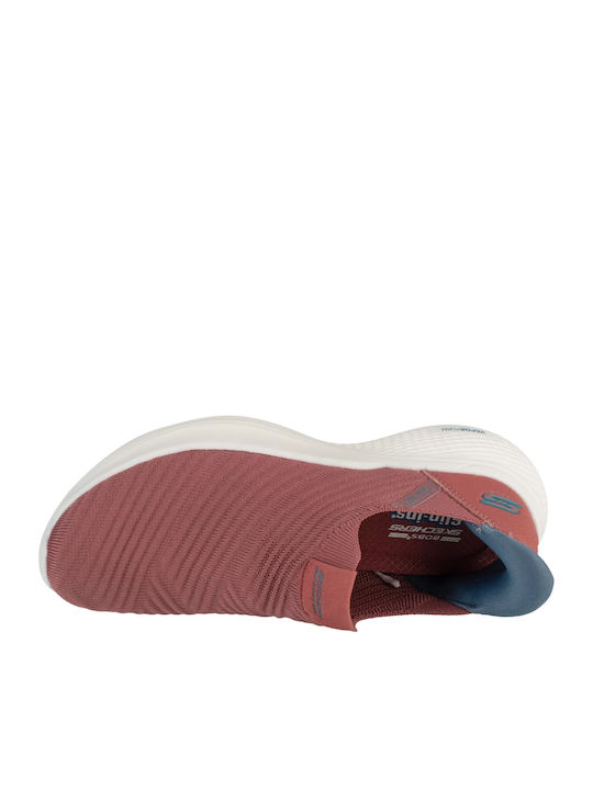 Bobs Sport Infinity Daily Γυναικεία Slip-On Κόκκινα