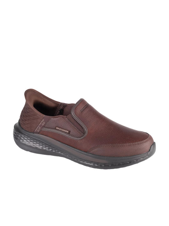 Skechers Men's Slip-Ons Burgundy