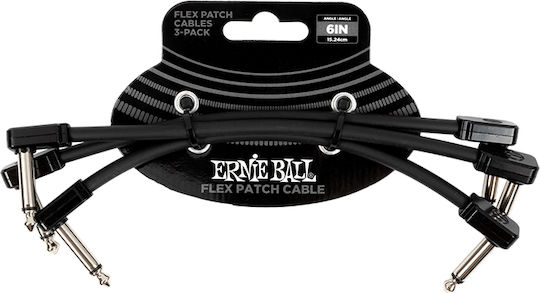 Ernie Ball Flex Cablu 6,3 mm de sex masculin - 6,3 mm de sex masculin 1m (P06444)