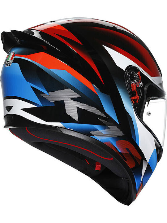 AGV K1 S Black / Red / Blue Motorcycle Helmet Full Face ECE 22.06 1500gr 2118394001.066