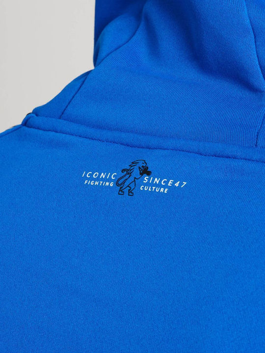Sweatshirt with Hood Blue