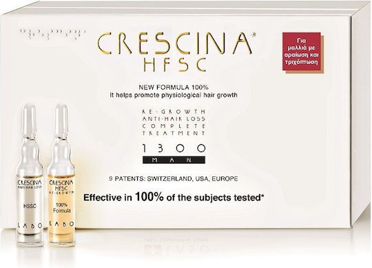 Labo Crescina Transdermic Re-Growth Hair Ampoules against Hair Loss 10x3.5ml