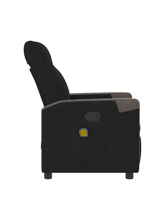 Relaxsessel Friseurwaschbecken mit Fußhocker Black 69x86x100cm