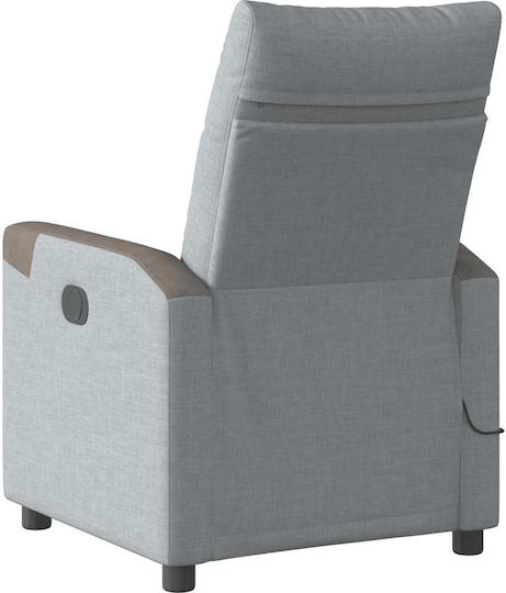 Relaxsessel Friseurwaschbecken mit Fußhocker Light Grey 69x86x100cm