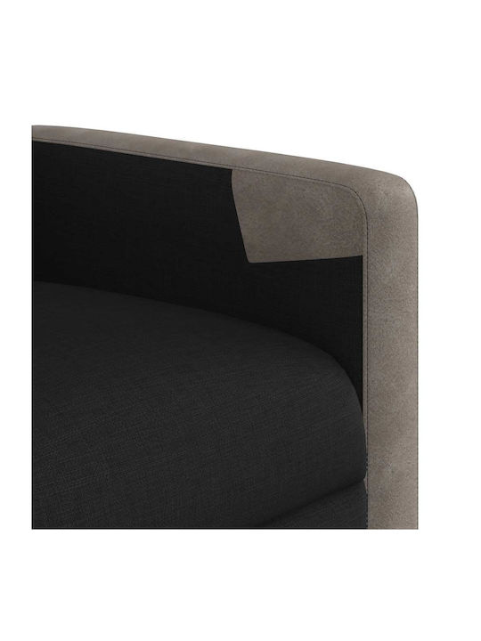 Relaxsessel Friseurwaschbecken mit Fußhocker Black 69x86x100cm