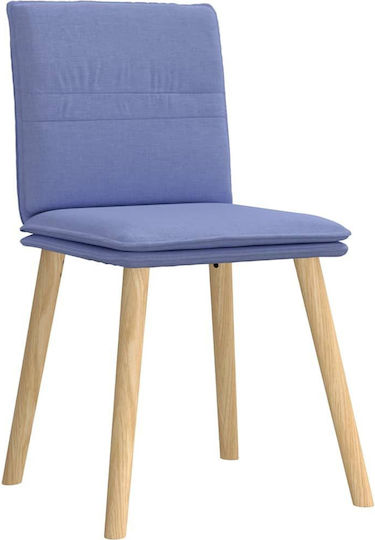 Dining Room Fabric Chair Denim Blue 45x54x86cm 2pcs