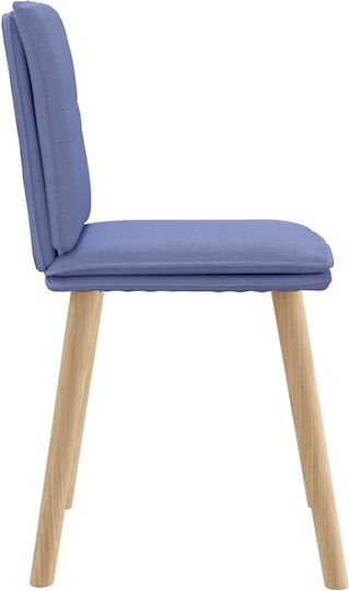 Dining Room Fabric Chair Blue 45x54x86cm 4pcs