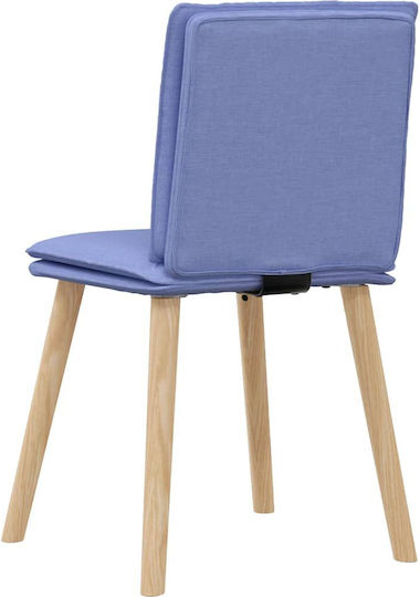 Dining Room Fabric Chair Blue 45x54x86cm 4pcs