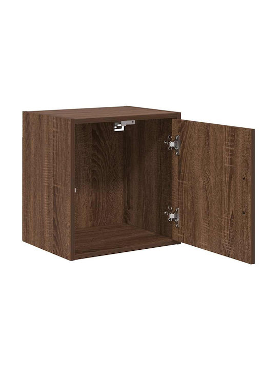 Wall Living Room Cabinet Made of Particle Board Brown Oak 40x30x41cm