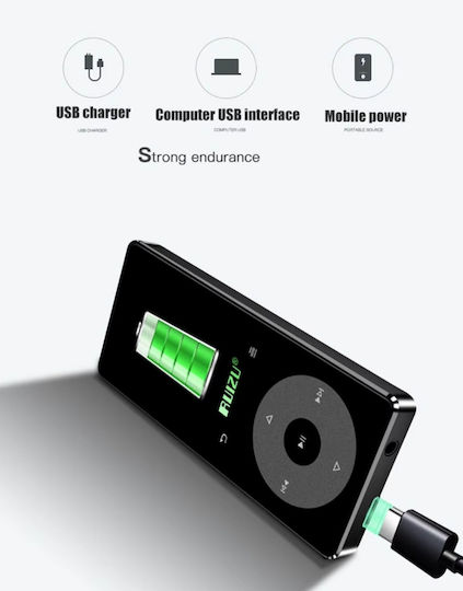 Ruizu MP3 Player (16GB) with Screen 1.8" Black