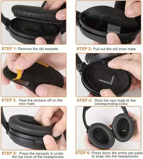 Perne de schimb Bose Quietcomfort 45 Qc45 Qc35 Ii Qc35 Pereche Alb