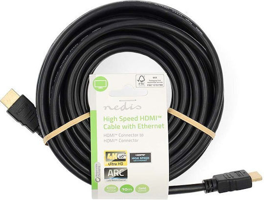 Nedis HDMI 1.4 High Speed 1080p 120Hz Cable HDMI Male - HDMI Male 10m Black