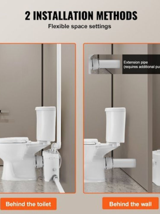 Vevor Stehende Toilette mit Deckel mit Bidet