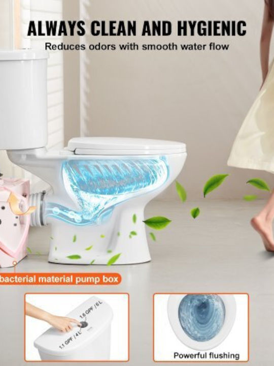 Vevor Stehende Toilette mit Deckel mit Bidet