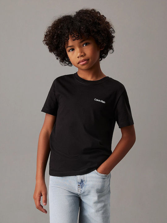 Παιδικό T-shirt CK Black Institutional