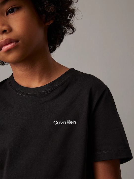 Παιδικό T-shirt CK Black Institutional
