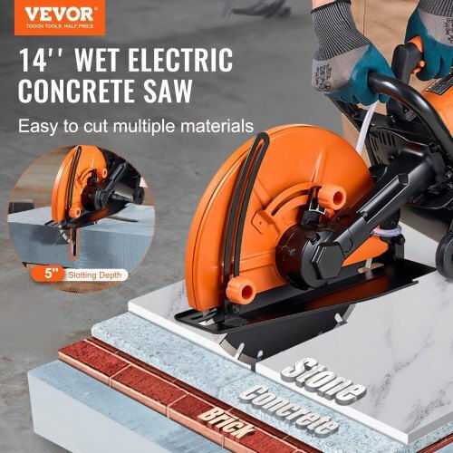 Vevor Electric Concrete Saw 14'' Water Pump Blade D3200w14in5inygwjv2