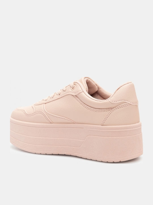 Damen Flatforms Sneakers Pink