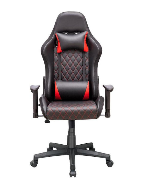 Oxford Home GC-3031R Gaming Stühle aus Künstliches Leder mit Verstellbare Armlehnen und RGB-Beleuchtung Schwarz