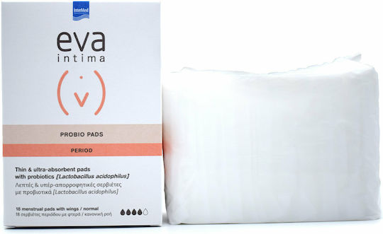 Eva Intima Probio Pads with Wings for Heavy Flow 4 Drops 18pcs