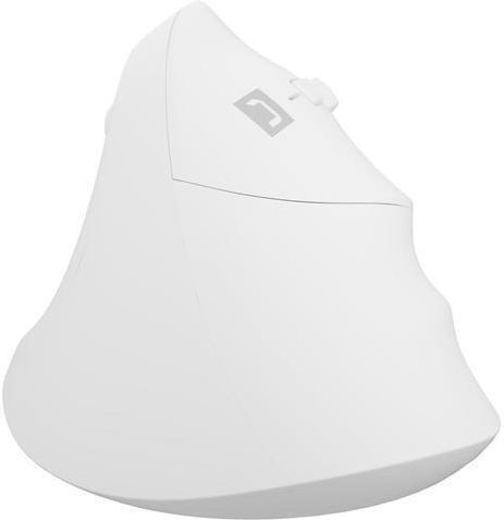 Natec Crake 2 Ασύρματο Εργονομικό Bluetooth Vertical Ποντίκι Λευκό