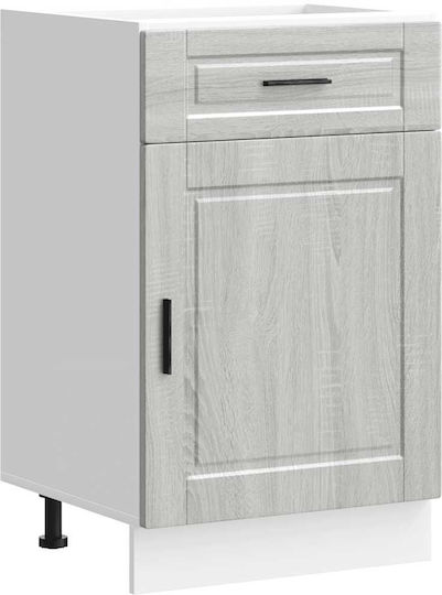 Επιδαπέδιο Ντουλάπι Γκρίζο Σονόμα 50x46x81.5εκ.